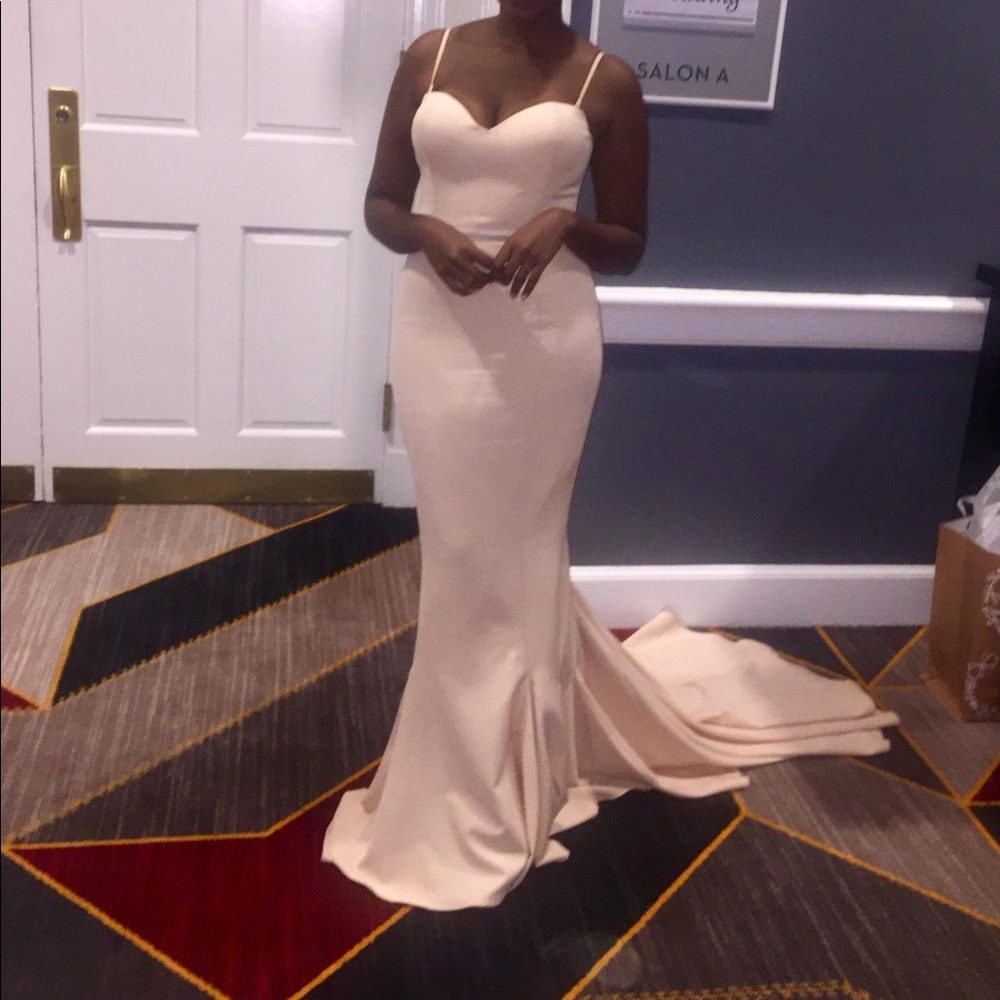 Nude Bridesmades Dress